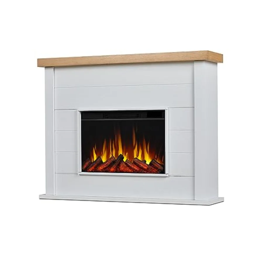 49-inch slim electric fireplace with mantel designed for living room or bedroom featuring a replaceable fireplace insert heater
49-inch slim electric fireplace with mantel designed for living room or bedroom featuring a replaceable fireplace insert heater