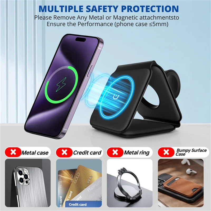 Беспроводная магнитная зарядная станция 3-в-1 2026 года для iPhone 16 15 14 13 12 Pro Max, Apple Watch 9 8 7, быстрая зарядка
Беспроводная магнитная зарядная станция 3-в-1 2026 года для iPhone 16 15 14 13 12 Pro Max, Apple Watch 9 8 7, быстрая зарядка