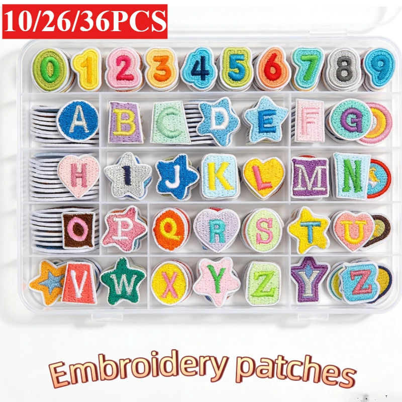 10/26/36PCS Bulk Small Size Letter Patches, Embroidered A-Z Iron on For Bag Hat Clothing DIY Sewing Supplies
10/26/36PCS Bulk Small Size Letter Patches, Embroidered A-Z Iron on For Bag Hat Clothing DIY Sewing Supplies