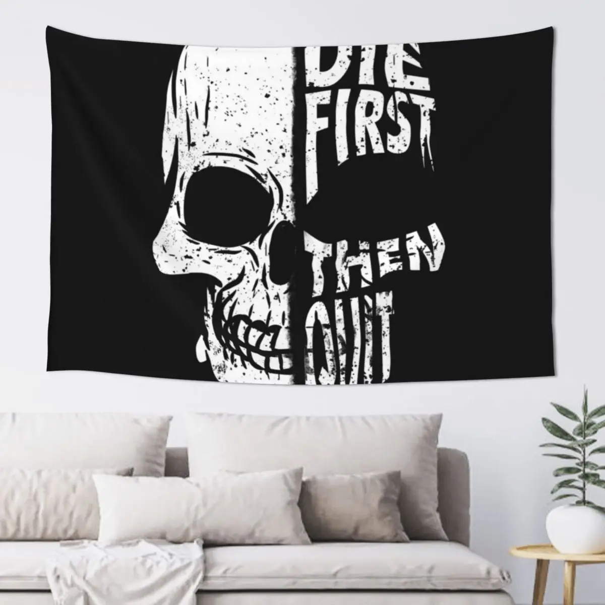 Die First Then Quit Motivational Skull Tapestry Outdoor Decor Decorative Wall Mural Wall Decor Hanging Tapestry
Die First Then Quit Motivational Skull Tapestry Outdoor Decor Decorative Wall Mural Wall Decor Hanging Tapestry
