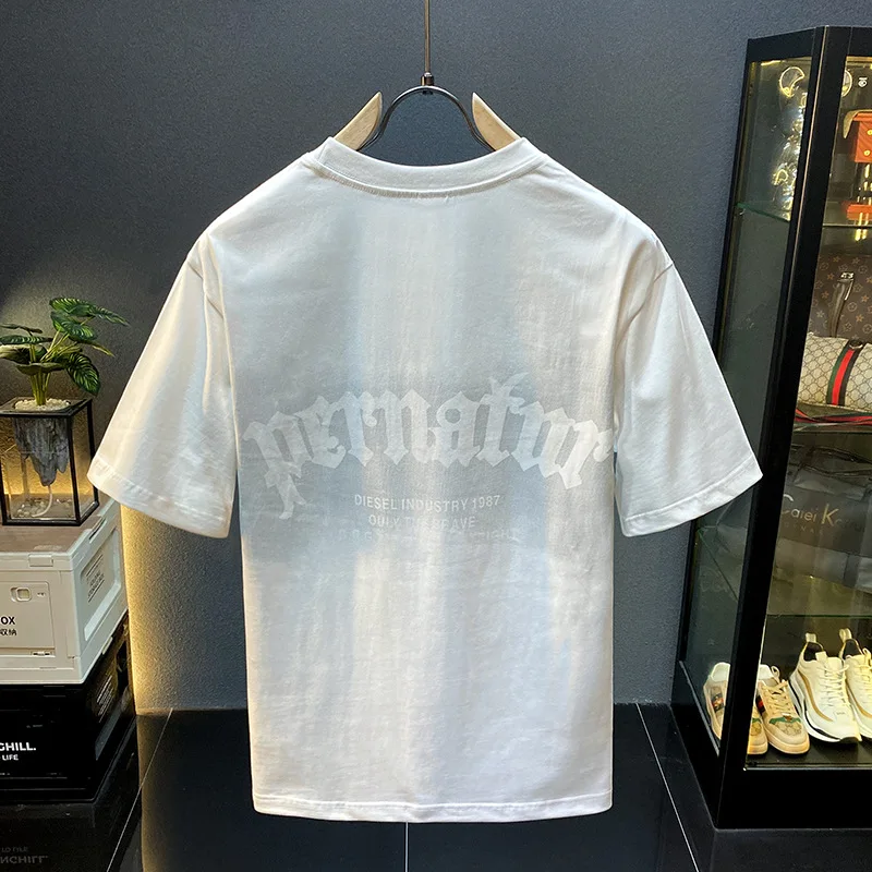 2025 Summer Short sleeved Men's T-shirt Trendy Brand American High end Leisure Street Fashion Men's Top
2025 Summer Short sleeved Men's T-shirt Trendy Brand American High end Leisure Street Fashion Men's Top