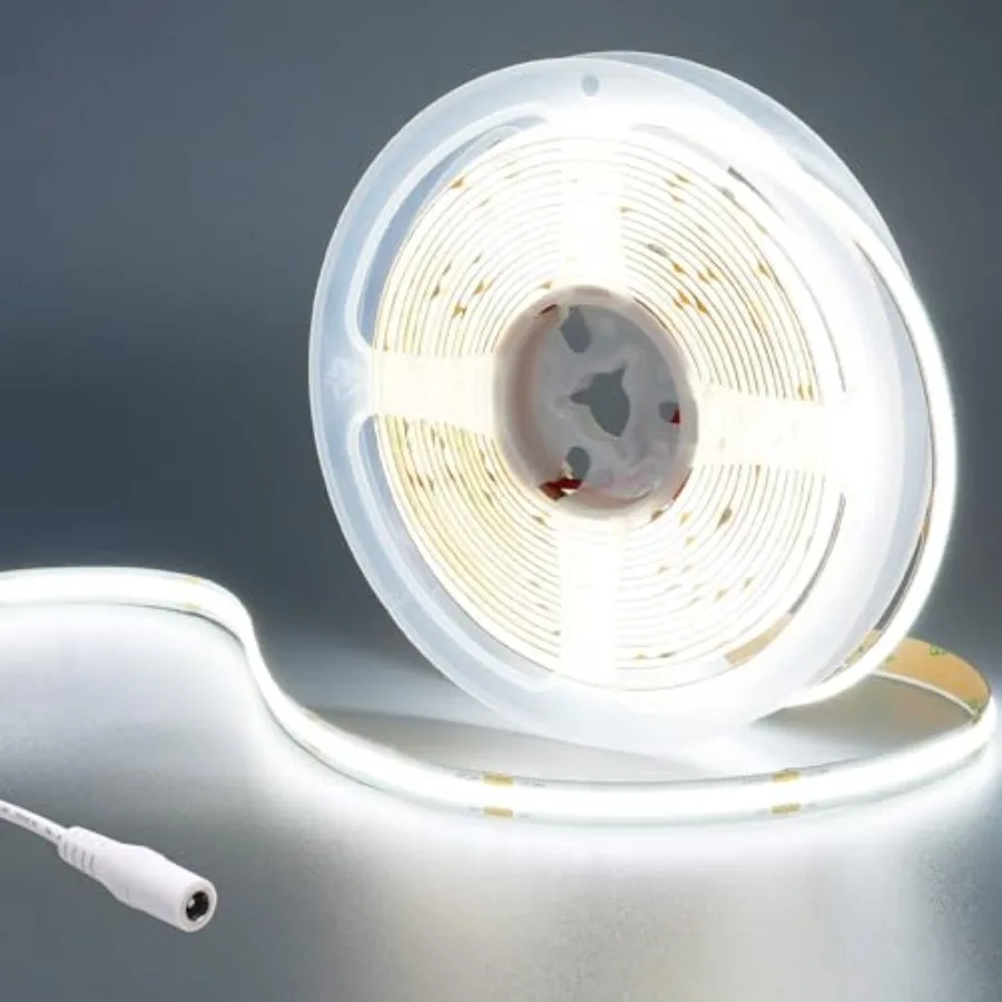 24V COB LED Strip Light 6000K 2400LEDs 16.4ft 5M CRI 93+ 4500lm Uniform Glow Dotless Flexible IP20 Not Waterproof LED Tape Ligh
24V COB LED Strip Light 6000K 2400LEDs 16.4ft 5M CRI 93+ 4500lm Uniform Glow Dotless Flexible IP20 Not Waterproof LED Tape Ligh