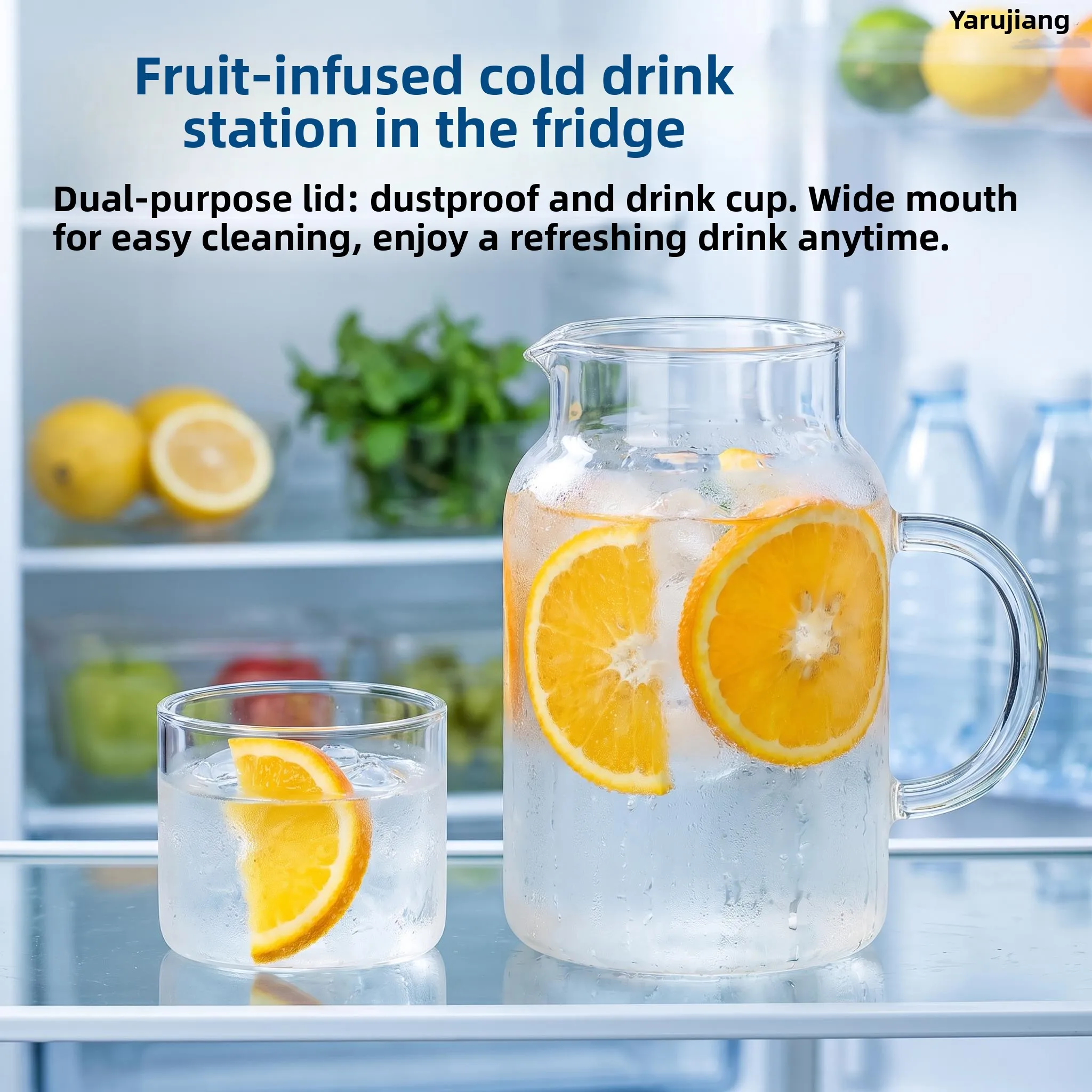 Thickened Glass Cold Water Pot with Lid for Fridge Summer Durable Home Use Juice Pot Heat Resistant Storage Water Bottle
Thickened Glass Cold Water Pot with Lid for Fridge Summer Durable Home Use Juice Pot Heat Resistant Storage Water Bottle