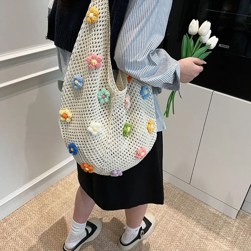 Hollow Out Flower Thread Woven Bag Tote Bag Beach Handbag Beach Bag Large Capacity Bohemian Style Hollow Shoulder Bag Shopping
Hollow Out Flower Thread Woven Bag Tote Bag Beach Handbag Beach Bag Large Capacity Bohemian Style Hollow Shoulder Bag Shopping