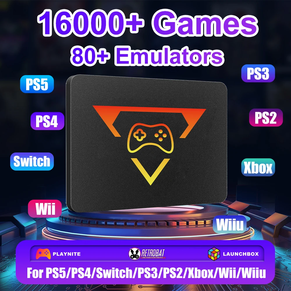 1TB Retro Gaming SSD Video Game Console with 16191 Retro&AAA&3D Game & 80+Emulator for PS5/Switch/Xbox/PS4/PS3/PS2 for PC/Laptop
1TB Retro Gaming SSD Video Game Console with 16191 Retro&AAA&3D Game & 80+Emulator for PS5/Switch/Xbox/PS4/PS3/PS2 for PC/Laptop