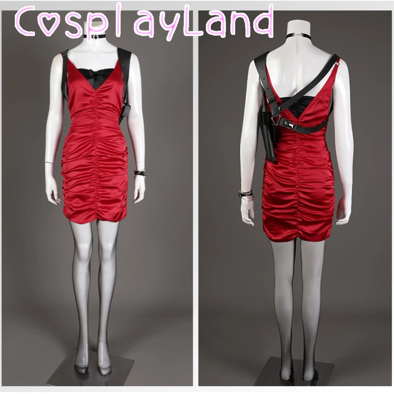Ada Wong Cosplay Game New Costume Women Sexy Red Pleated Hip Bodycon Mini Dress Halloween Carnival Disguise Suit Party Ball Gown
Ada Wong Cosplay Game New Costume Women Sexy Red Pleated Hip Bodycon Mini Dress Halloween Carnival Disguise Suit Party Ball Gown