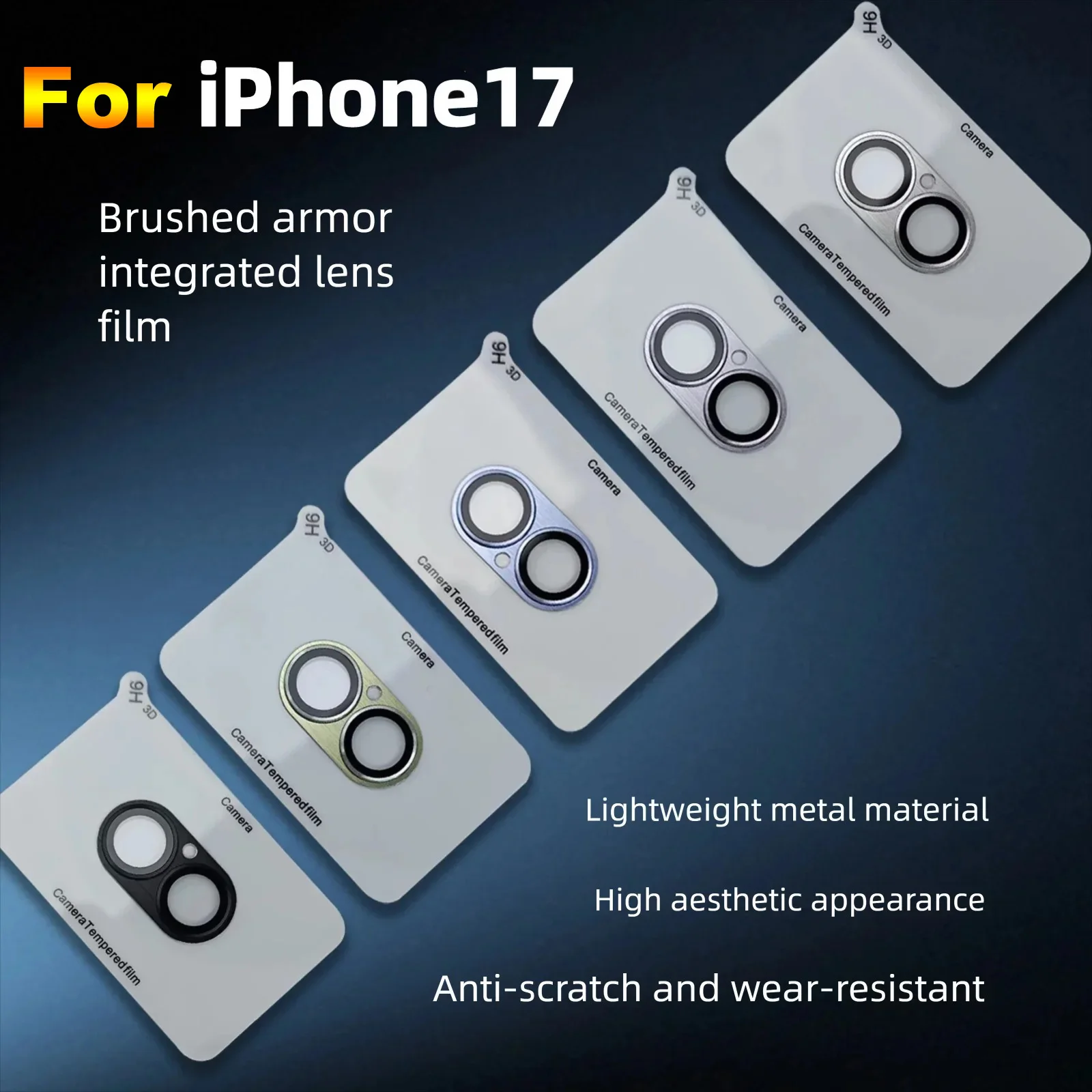 Brushed Armor For iPhone 17, Camera Lens Integrated Protector Film Metal 9H+Tempered Glass Camera Screen Full Protective Cover
Brushed Armor For iPhone 17, Camera Lens Integrated Protector Film Metal 9H+Tempered Glass Camera Screen Full Protective Cover