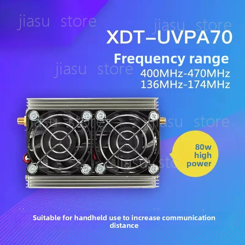 VHF RF Power Amplifier 80W High Output, 136-174MHz Frequency Range Professional Amplifier for Two Way Radio Walkie Talkie
VHF RF Power Amplifier 80W High Output, 136-174MHz Frequency Range Professional Amplifier for Two Way Radio Walkie Talkie