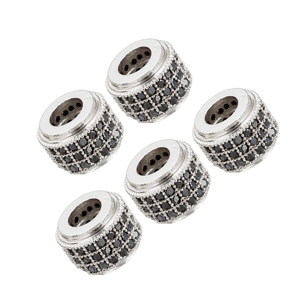 5pcs Zircon Spacer Beads Metal Setting Loose Jewelry Craft Necklace Earrings Pendant Beads Accessories
5pcs Zircon Spacer Beads Metal Setting Loose Jewelry Craft Necklace Earrings Pendant Beads Accessories