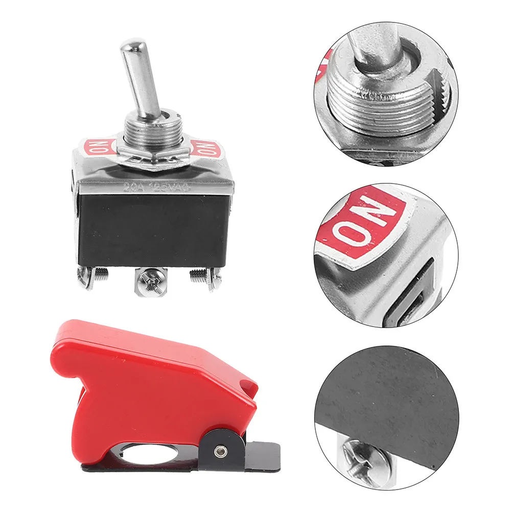 2Pcs Red Protective Cover Toggle Switch Heavy Duty on Off Automotive Car Boat Marine Vehicle Electrical System Replacement
2Pcs Red Protective Cover Toggle Switch Heavy Duty on Off Automotive Car Boat Marine Vehicle Electrical System Replacement