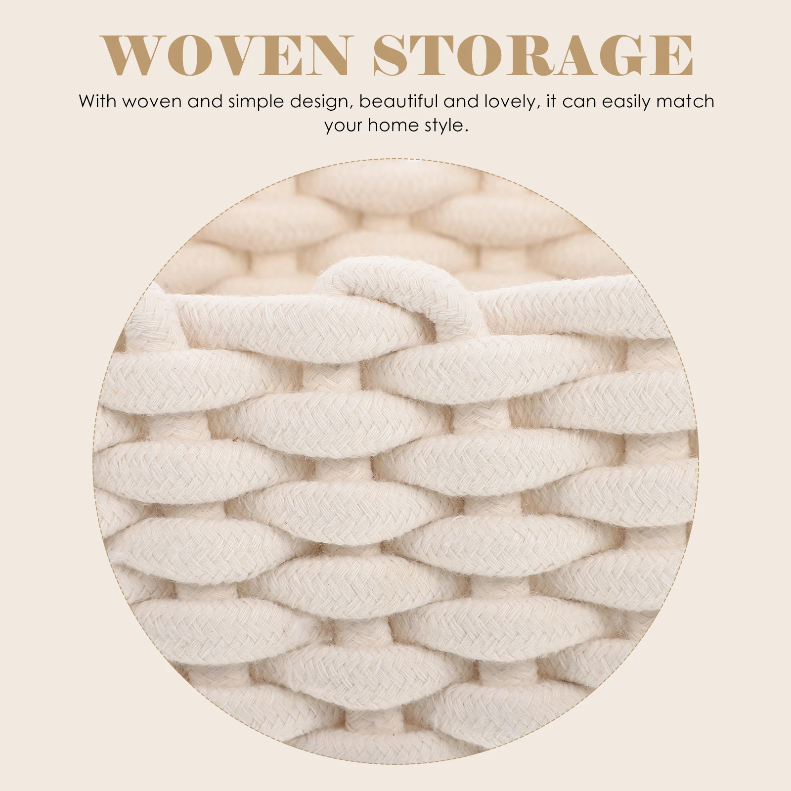 2pcs Cotton Rope Woven Storage Basket Set Desktop Makeup Organizer Bedroom Sundries Holder Snack Storage Bin Home Decorative
2pcs Cotton Rope Woven Storage Basket Set Desktop Makeup Organizer Bedroom Sundries Holder Snack Storage Bin Home Decorative