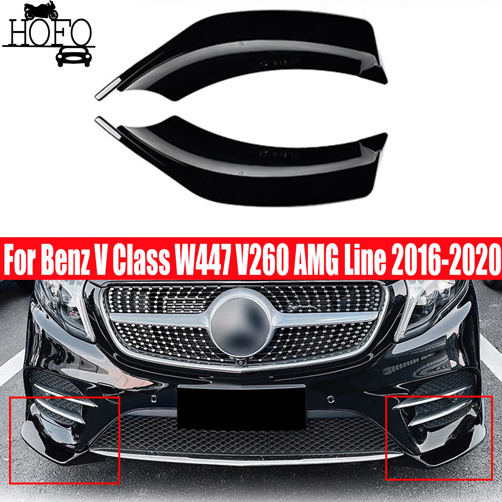 Car Front Bumper Side Cover Trim For Benz V Class W447 V260 AMG Line 2016-2020 BLK
Car Front Bumper Side Cover Trim For Benz V Class W447 V260 AMG Line 2016-2020 BLK