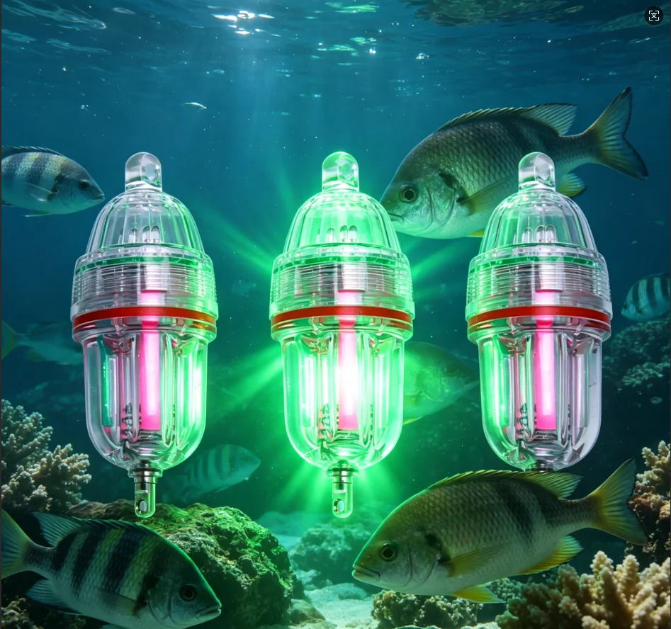 10Pcs Underwater Fishing Lights, Green & White LED, Waterproof Flashing Night Lure Lights for Saltwater Fishing
10Pcs Underwater Fishing Lights, Green & White LED, Waterproof Flashing Night Lure Lights for Saltwater Fishing