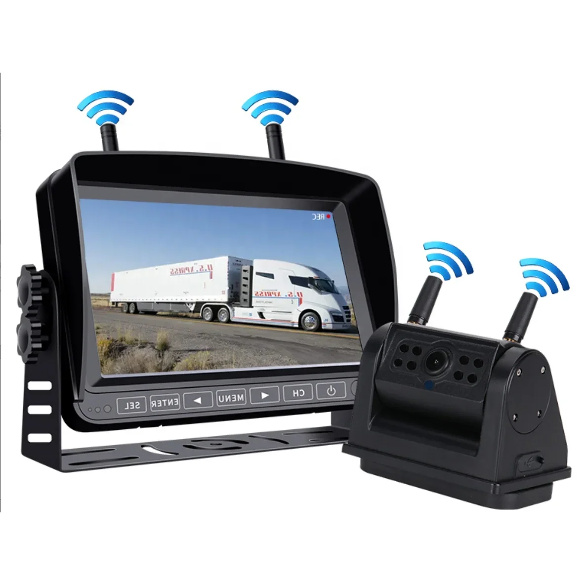 magnetic reverse car blind spot security smart wifi camera with 7 inch monitor forklift camera with monitor
magnetic reverse car blind spot security smart wifi camera with 7 inch monitor forklift camera with monitor