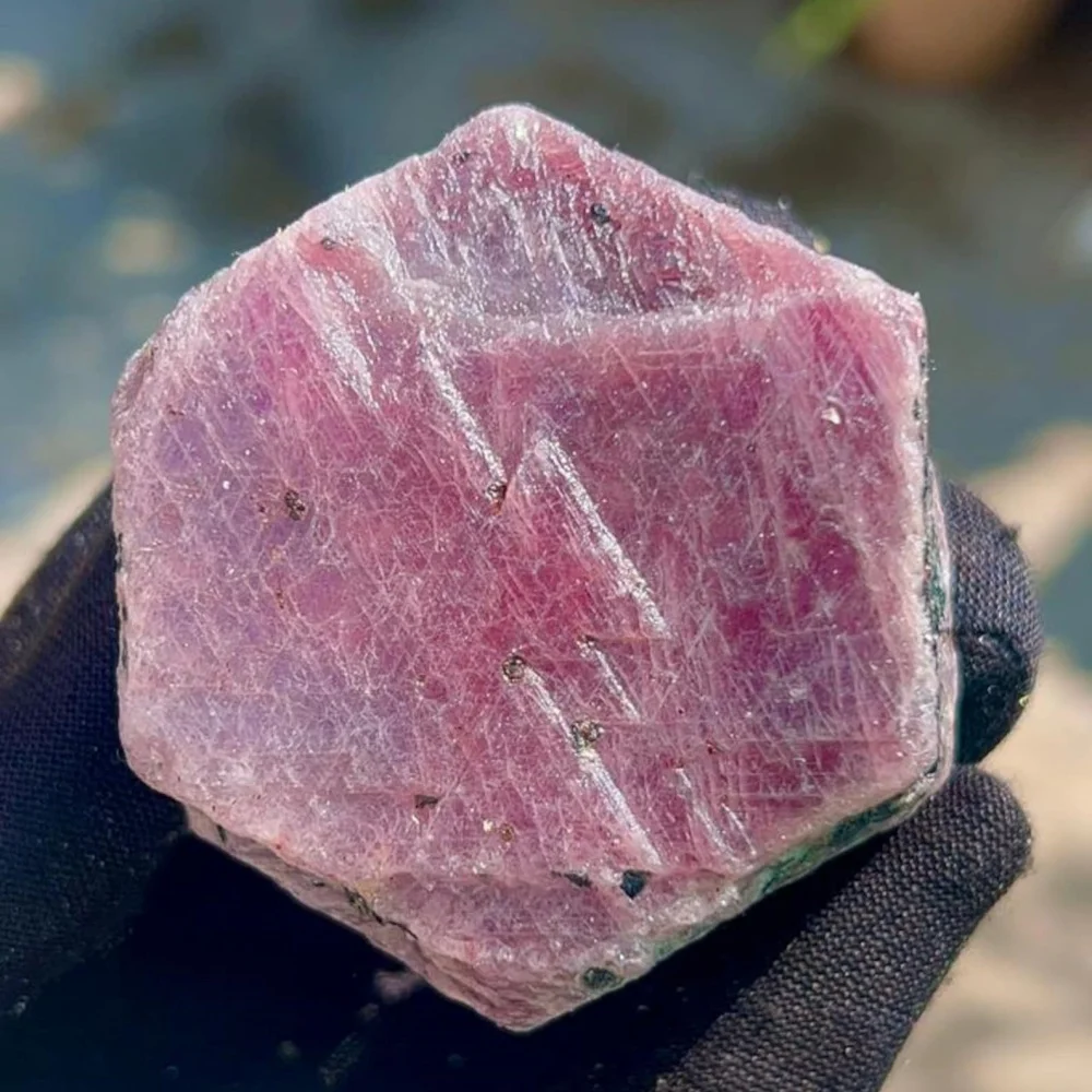Hexagon Corundum Birthstone, Ruby Raw Crystal Natural Sacred Geometry Red Tanzania Mineral Specimen Healing Gemstones
Hexagon Corundum Birthstone, Ruby Raw Crystal Natural Sacred Geometry Red Tanzania Mineral Specimen Healing Gemstones