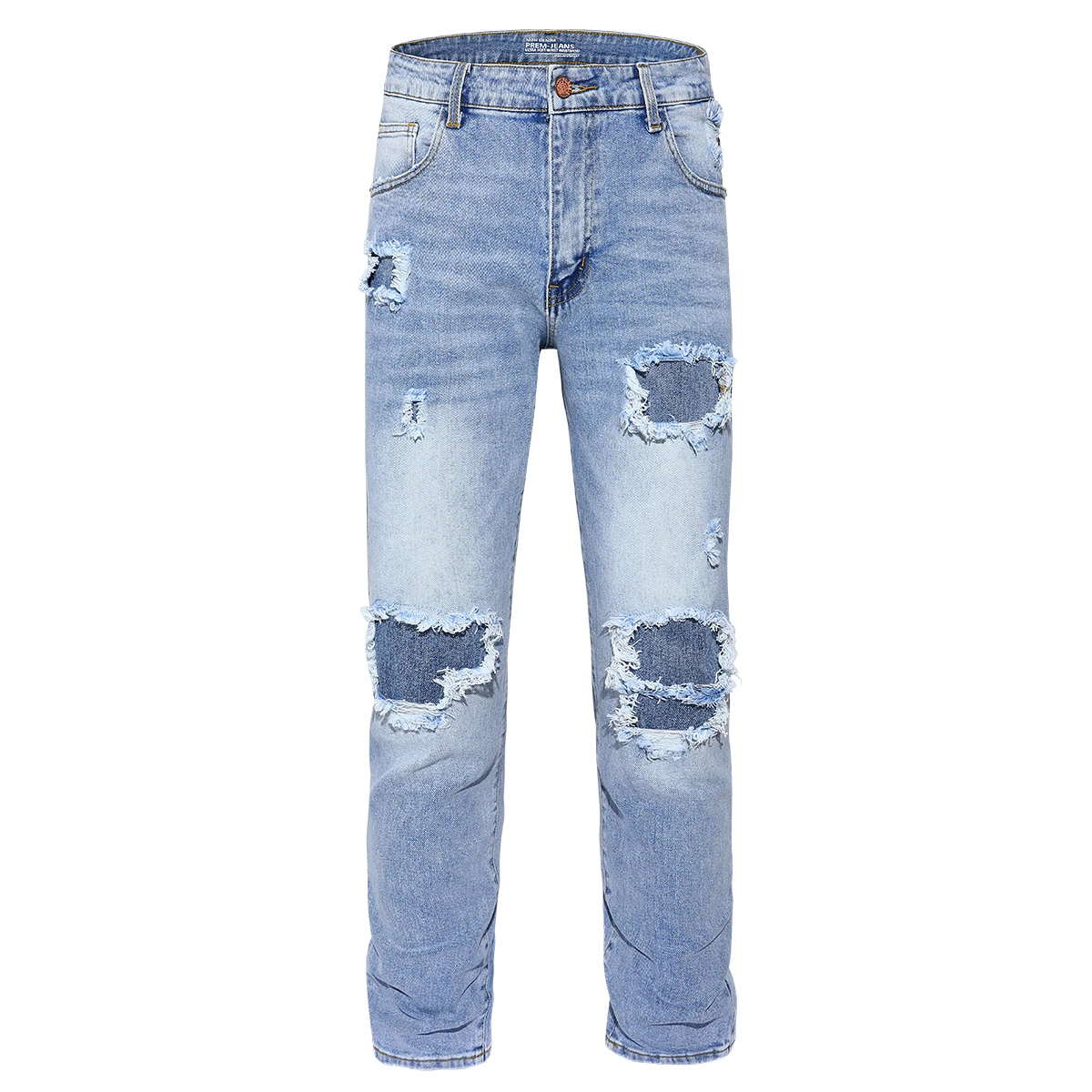 Men's Micro Stretch Slim Ripped Jeans Street High Street Style Light Blue Wash Hip Hop Pants Trendy Fashion Slim Ripped Jeans
Men's Micro Stretch Slim Ripped Jeans Street High Street Style Light Blue Wash Hip Hop Pants Trendy Fashion Slim Ripped Jeans