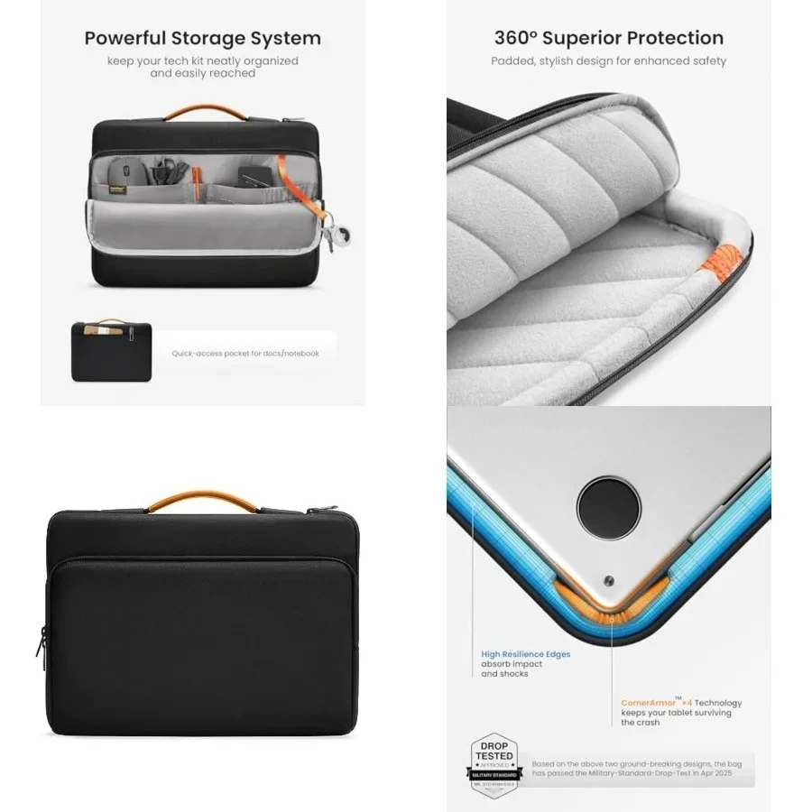 360 Protective Laptop Carrying Bag for The New Razer Blade Pro 17, HP Envy Laptop 17 Inch, Dell Inspiron 17 3000, ASUS ROG Zephyrus S 17.3 Inch, Notebook Bag with Accessory Pocket
360 Protective Laptop Carrying Bag for The New Razer Blade Pro 17, HP Envy Laptop 17 Inch, Dell Inspiron 17 3000, ASUS ROG Zephyrus S 17.3 Inch, Notebook Bag with Accessory Pocket
