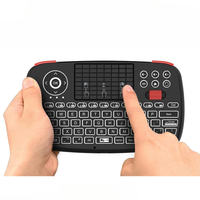 I4 Mini Keyboard Wireless+Bluetooth Dual-mode Rechargeable Touch Panel with Backlight Universal Portable
I4 Mini Keyboard Wireless+Bluetooth Dual-mode Rechargeable Touch Panel with Backlight Universal Portable