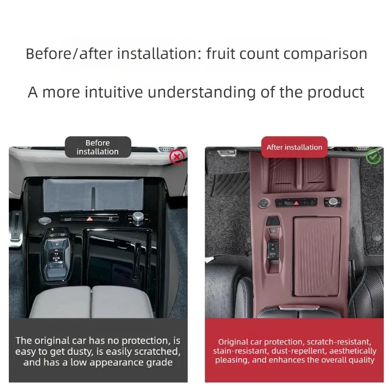 LHD Auto Accessories Center Console Gear Shift Cover Wireless Charger Protection Pad for 2026 Audi A6L C9
LHD Auto Accessories Center Console Gear Shift Cover Wireless Charger Protection Pad for 2026 Audi A6L C9