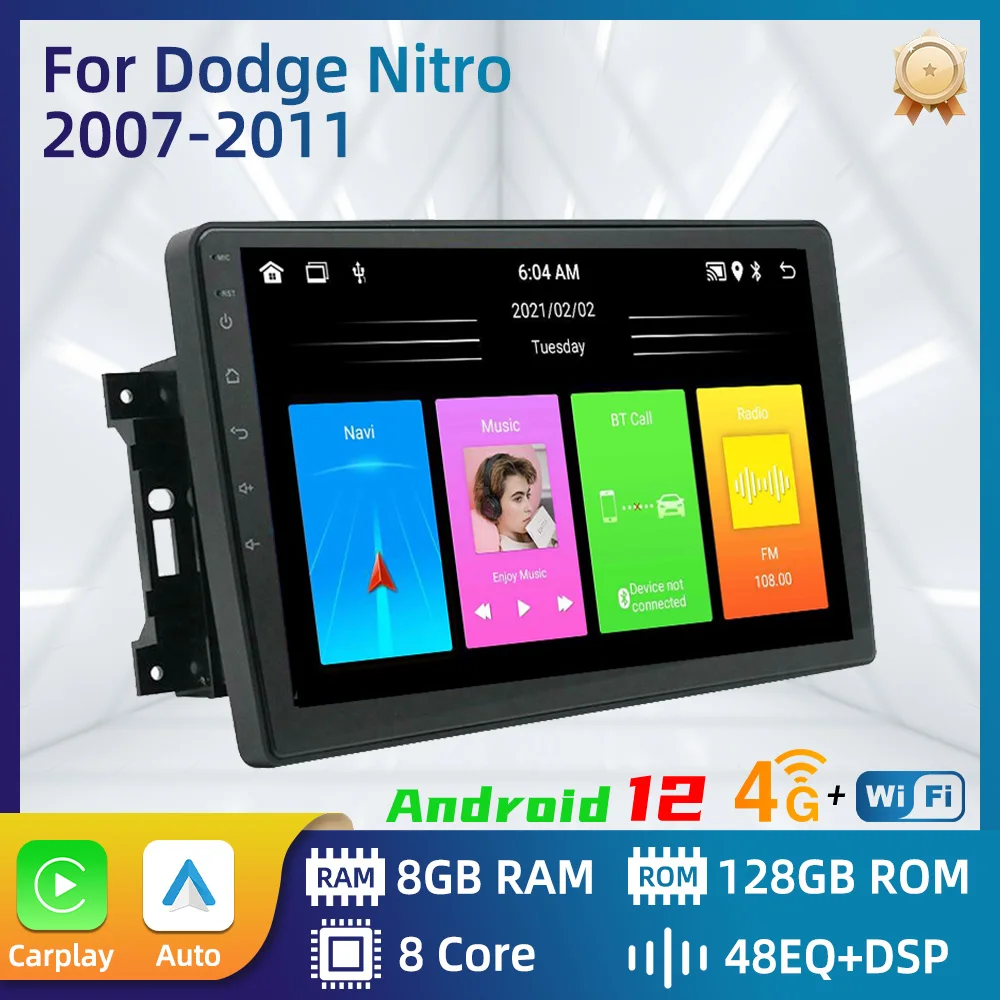 2 Din Android Car Radio for Dodge Nitro 2007-2011 Stereo Carplay Car Multimedia Player GPS Navigation Autoradio Head Unit Auto
2 Din Android Car Radio for Dodge Nitro 2007-2011 Stereo Carplay Car Multimedia Player GPS Navigation Autoradio Head Unit Auto