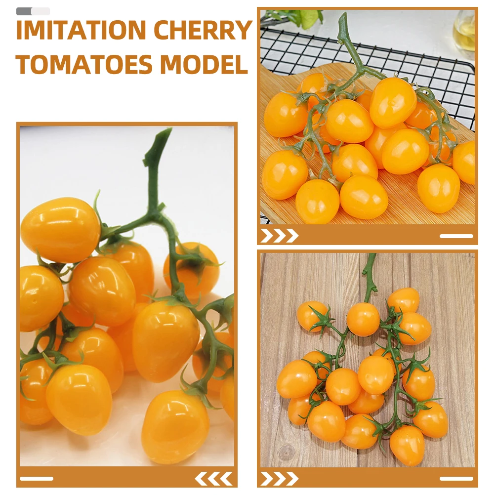 2 Pcs Artificial Cherry Tomatoes Simulated Tomato Fruits Ornament Home Decor Kitchen Prop Party Supplies Lifelike Photo
2 Pcs Artificial Cherry Tomatoes Simulated Tomato Fruits Ornament Home Decor Kitchen Prop Party Supplies Lifelike Photo
