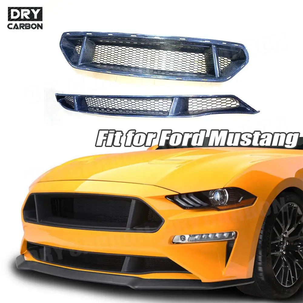Carbon Fiber Car Front Bumper Mesh Grills Racing Grille for Ford Mustang 2018 2019 2020 2021 Styling Bodykits Accessories
Carbon Fiber Car Front Bumper Mesh Grills Racing Grille for Ford Mustang 2018 2019 2020 2021 Styling Bodykits Accessories