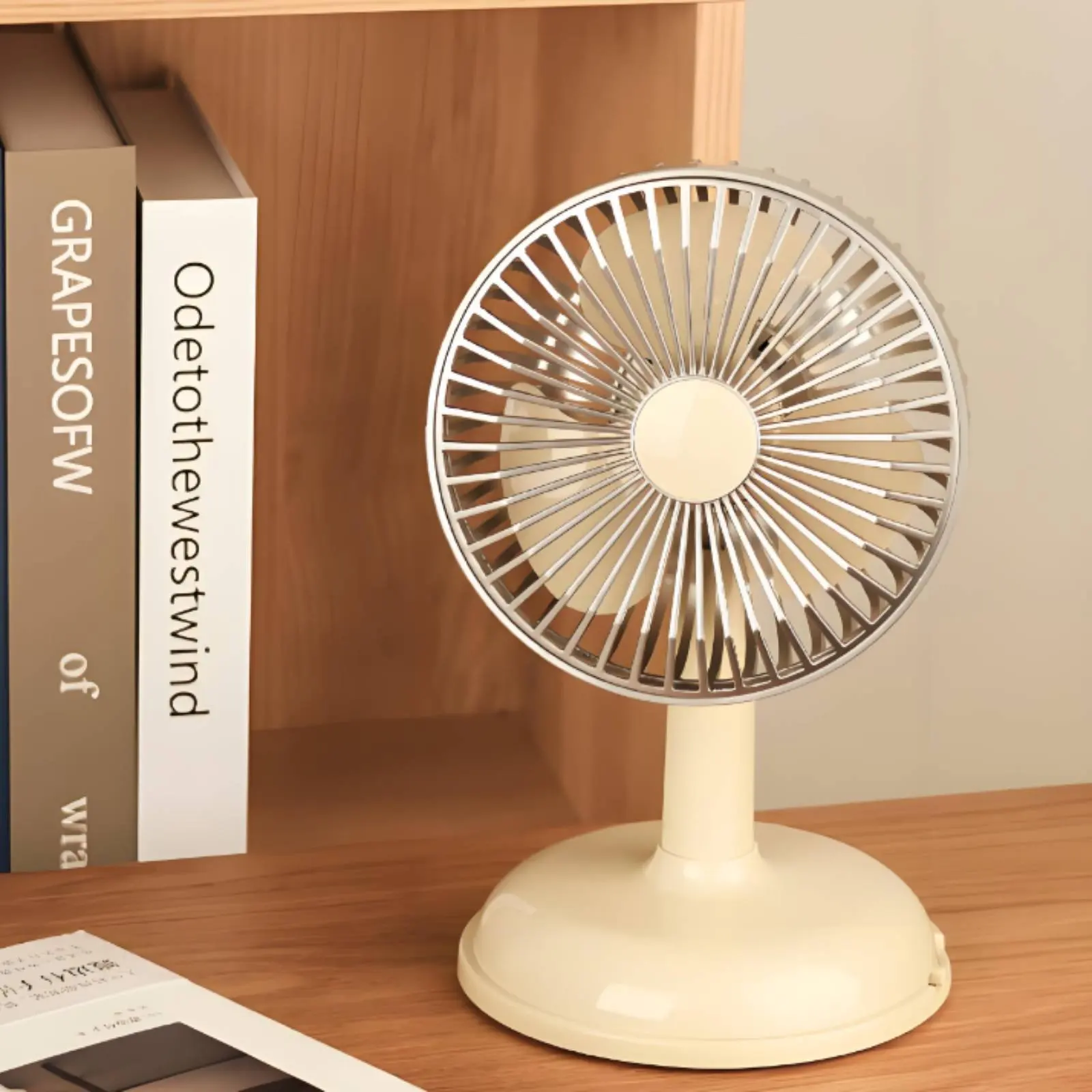 Retro Desk Fan Adjustable Angle Battery-Powered Table Fan Quiet Functioning for Office
Retro Desk Fan Adjustable Angle Battery-Powered Table Fan Quiet Functioning for Office
