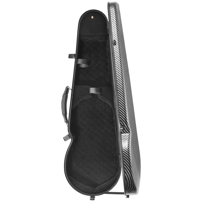Full-size 4/4 violin case with built-in hygrometer, soft-lined, two shoulder straps, scratch-resistant, triangular shape, for violin, black
Full-size 4/4 violin case with built-in hygrometer, soft-lined, two shoulder straps, scratch-resistant, triangular shape, for violin, black