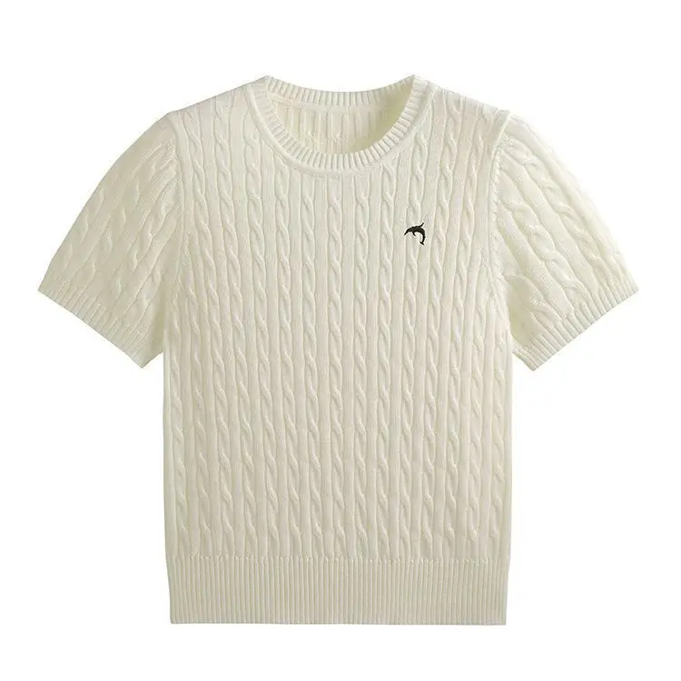 Dalong Knittedwear Flagship Store Women's Knitwear No Pilling Commute Style Short Sleeve Regular Length Inner Wear Summer Top
Dalong Knittedwear Flagship Store Women's Knitwear No Pilling Commute Style Short Sleeve Regular Length Inner Wear Summer Top