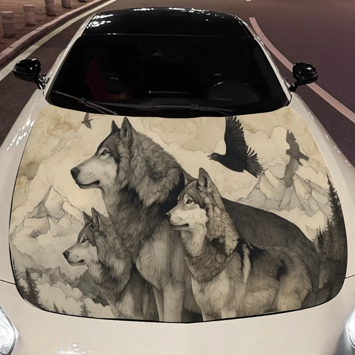 Классическая наклейка на капот двигателя автомобиля Wolf Pack, автоматические виниловые обертки, водонепроницаемая самоклеящаяся наклейка на автомобиль, прочная и устойчивая к царапинам авто
Классическая наклейка на капот двигателя автомобиля Wolf Pack, автоматические виниловые обертки, водонепроницаемая самоклеящаяся наклейка на автомобиль, прочная и устойчивая к царапинам авто
