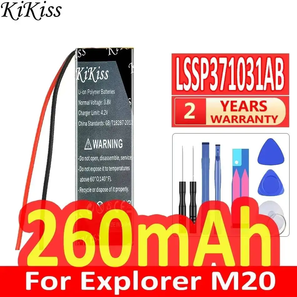 Аккумулятор KiKiss 260 мАч LSSP 371031 AB для Explorer M70 M90 E10 E80 M20 M50 80 500 Bluetooth-гарнитура
Аккумулятор KiKiss 260 мАч LSSP 371031 AB для Explorer M70 M90 E10 E80 M20 M50 80 500 Bluetooth-гарнитура