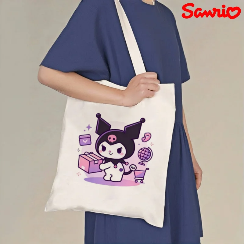 1pc Sanrio Kuromi Gift Print Canvas Tote Bag, Double-sided Casual Shoulder Handbag
1pc Sanrio Kuromi Gift Print Canvas Tote Bag, Double-sided Casual Shoulder Handbag