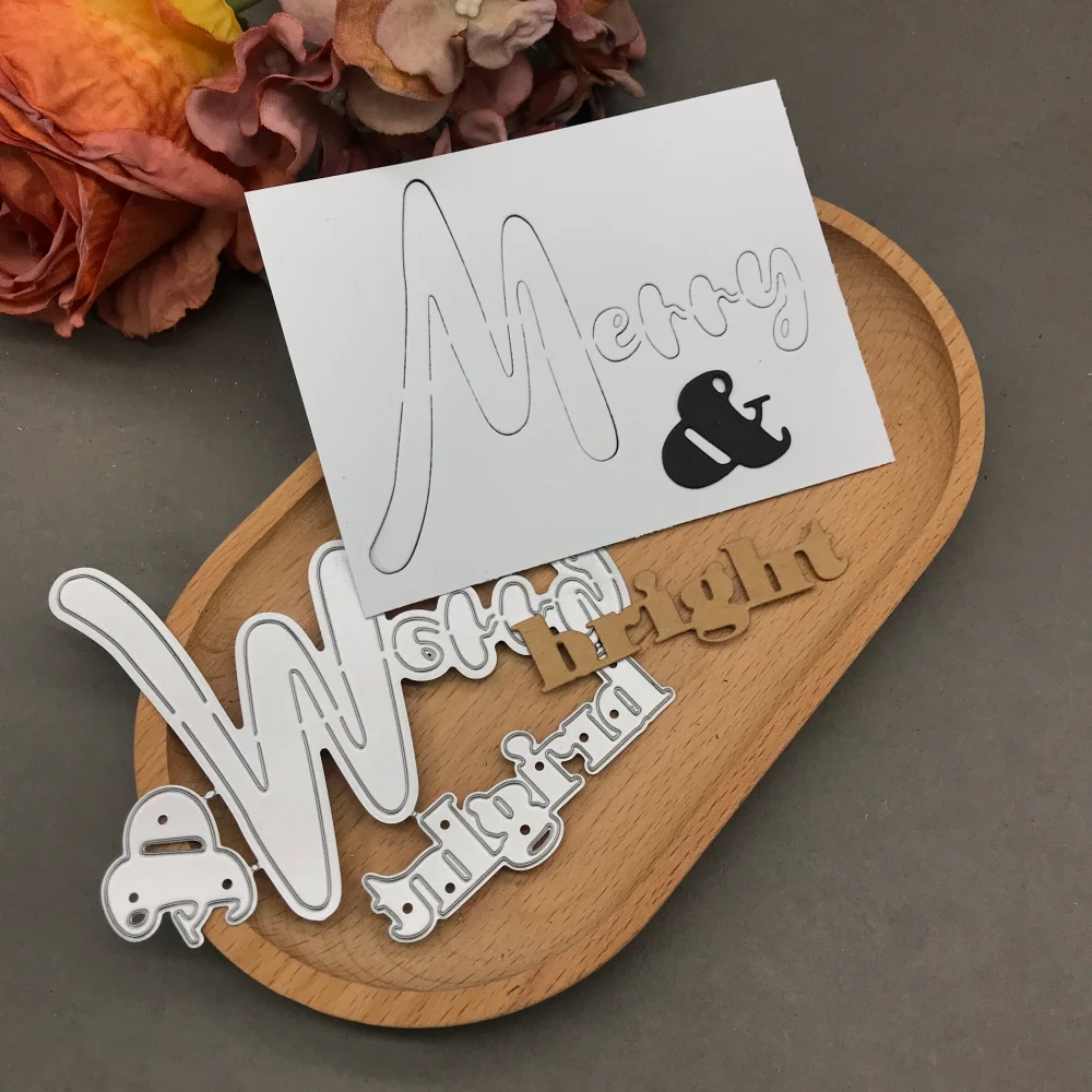 1pcs metal cutting dies cut die mold Merry words decoration Scrapbook paper craft blade punch stencils dies
1pcs metal cutting dies cut die mold Merry words decoration Scrapbook paper craft blade punch stencils dies