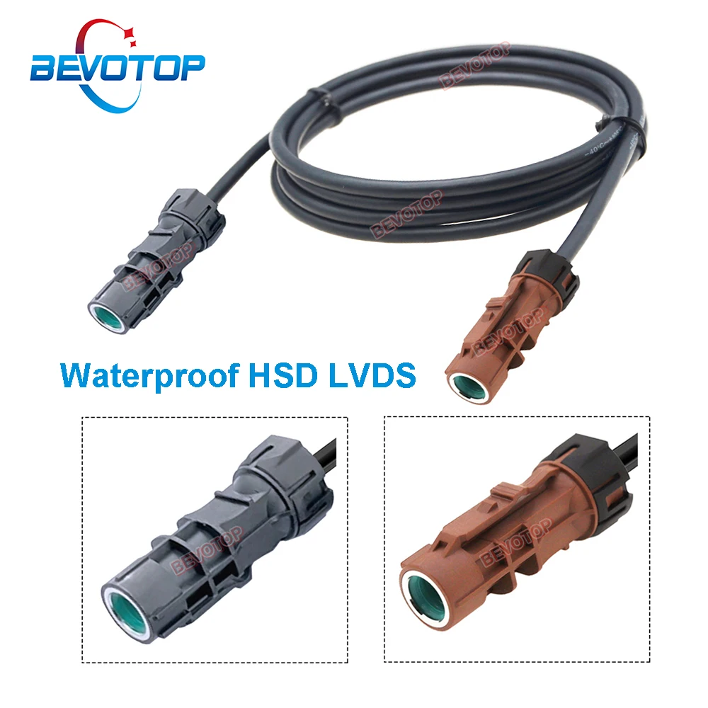 1 шт. водонепроницаемый соединительный кабель для видеолинии HSD LVDS, черный от A до коричневого цвета F, высокоскоростной 4-ядерный жгут проводов 535, перемычка BEVOTOP
1 шт. водонепроницаемый соединительный кабель для видеолинии HSD LVDS, черный от A до коричневого цвета F, высокоскоростной 4-ядерный жгут проводов 535, перемычка BEVOTOP