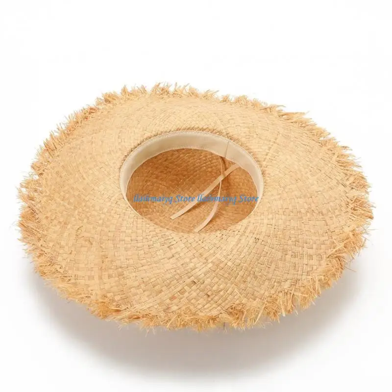 573B Breathable Handwoven Straw Hat Wide Brims Sun Hat Grass Woven Sunshade Hat
573B Breathable Handwoven Straw Hat Wide Brims Sun Hat Grass Woven Sunshade Hat