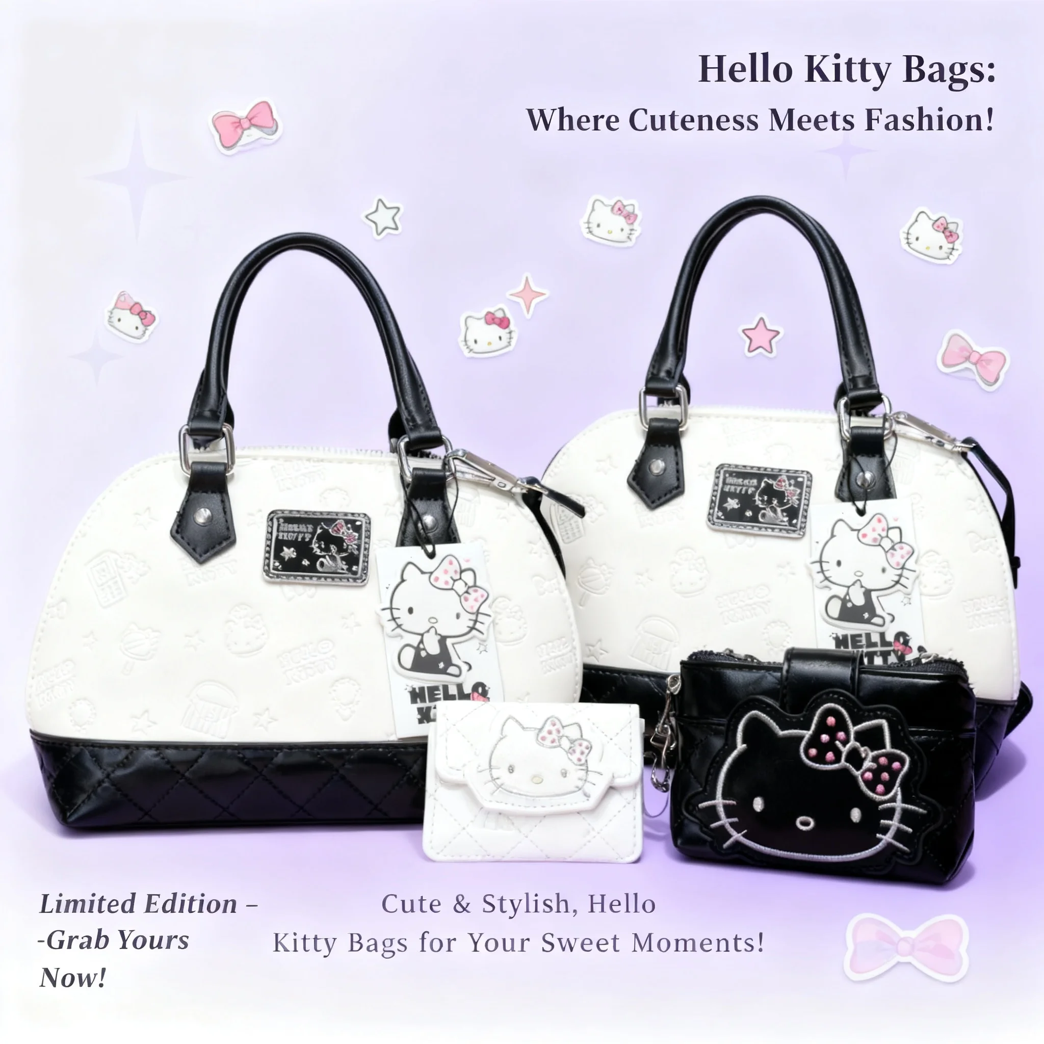 Hello Kitty Kawaii Cartoon Shoulder Bag Girls Fashion Portable Cute Luxury Gift New Anime Character Design
Hello Kitty Kawaii Cartoon Shoulder Bag Girls Fashion Portable Cute Luxury Gift New Anime Character Design