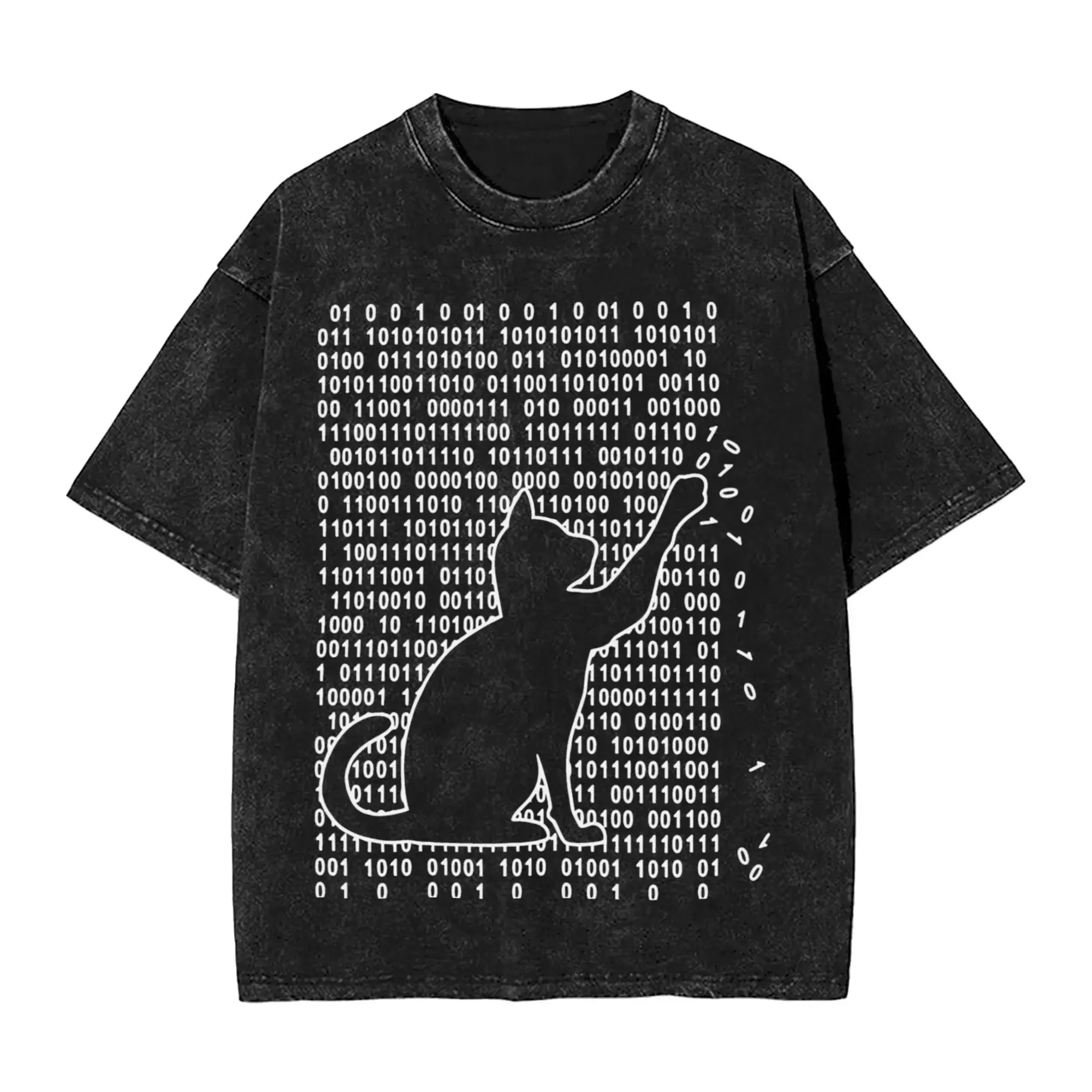 Fun cat is playing with binary code T-Shirts for Men Awesome 100% Cotton Tee Shirt Crewneck Short Sleeve T Shirt Print Clothes
Fun cat is playing with binary code T-Shirts for Men Awesome 100% Cotton Tee Shirt Crewneck Short Sleeve T Shirt Print Clothes