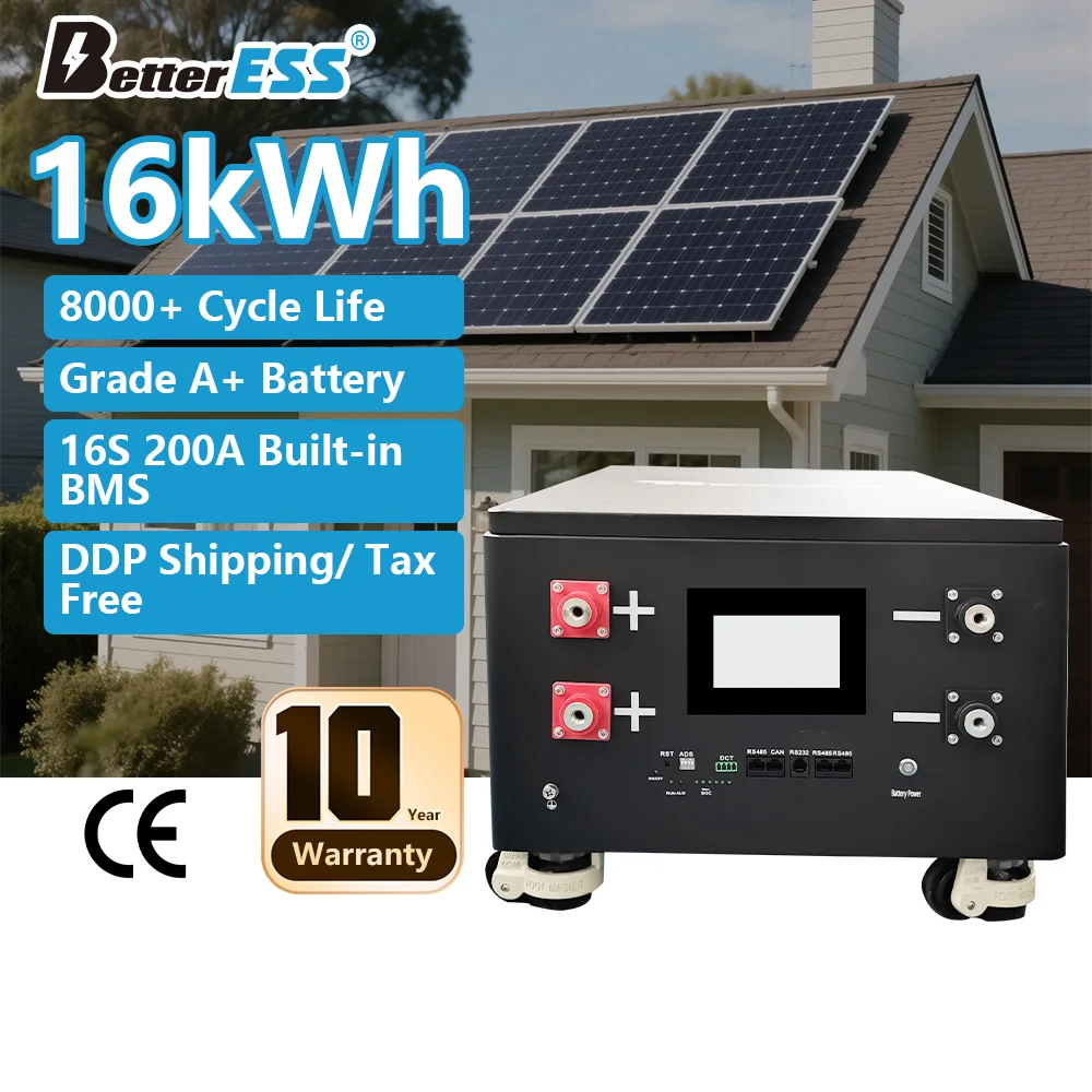 LiFePO4 48V 16kWh Energy Storage New Battery Rechargeable Lithium Iron Phosphate Power Bank Home Solar Camping Portable Storage
LiFePO4 48V 16kWh Energy Storage New Battery Rechargeable Lithium Iron Phosphate Power Bank Home Solar Camping Portable Storage