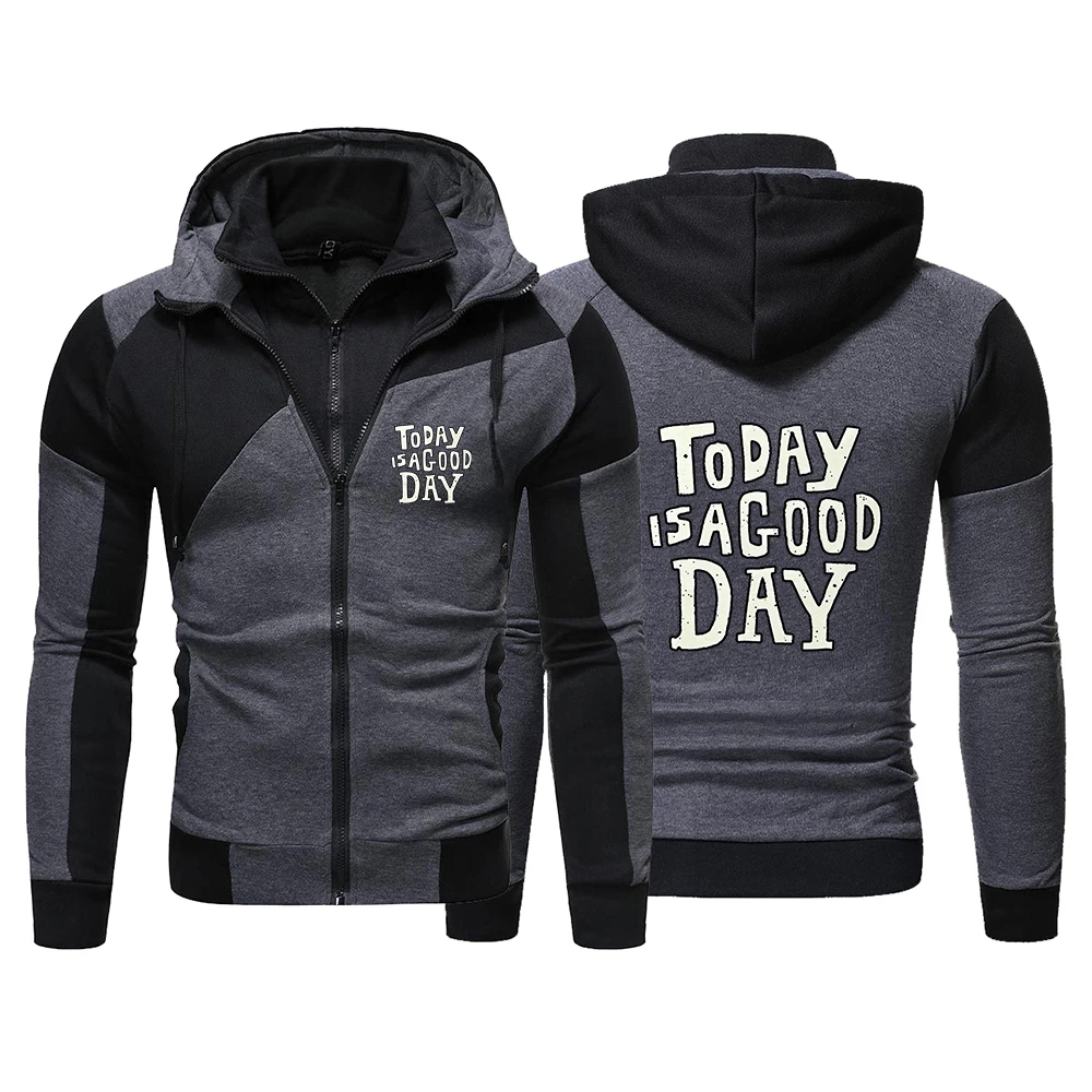 today is a good day The men's multi-color striped beanie hoodie is suitable for spring and autumn hoodies jacket
today is a good day The men's multi-color striped beanie hoodie is suitable for spring and autumn hoodies jacket