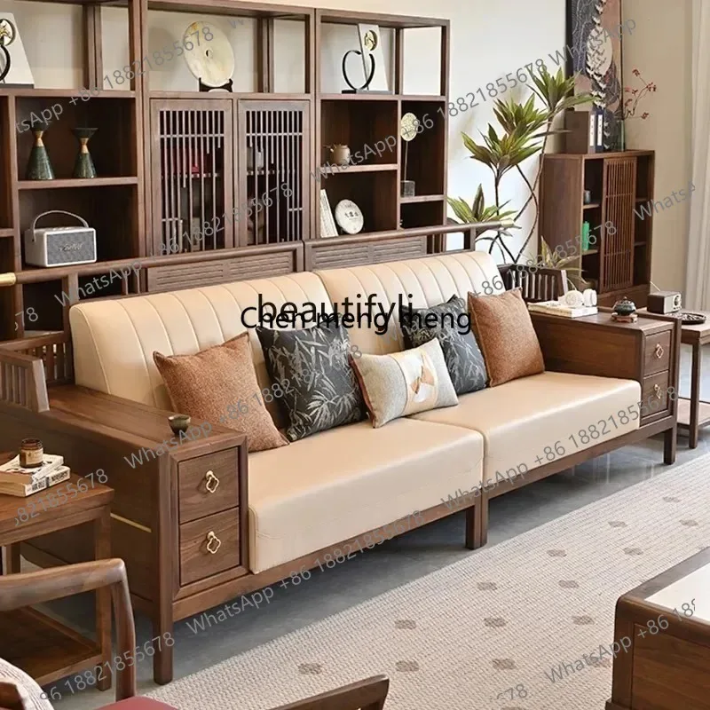LHY26 ssss 26 New Chinese-style solid wood sofa North American black walnut modern light luxury leather living room furniture
LHY26 ssss 26 New Chinese-style solid wood sofa North American black walnut modern light luxury leather living room furniture