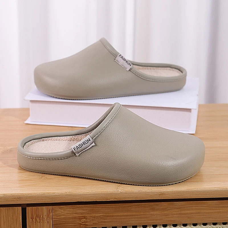 Уличные домашние мужские хлопковые тапочки, зимние нескользящие непромокаемые плюшевые теплые получешки, повседневная домашняя обувь для пар, женские шлепанцы на плоской подошве
Уличные домашние мужские хлопковые тапочки, зимние нескользящие непромокаемые плюшевые теплые получешки, повседневная домашняя обувь для пар, женские шлепанцы на плоской подошве