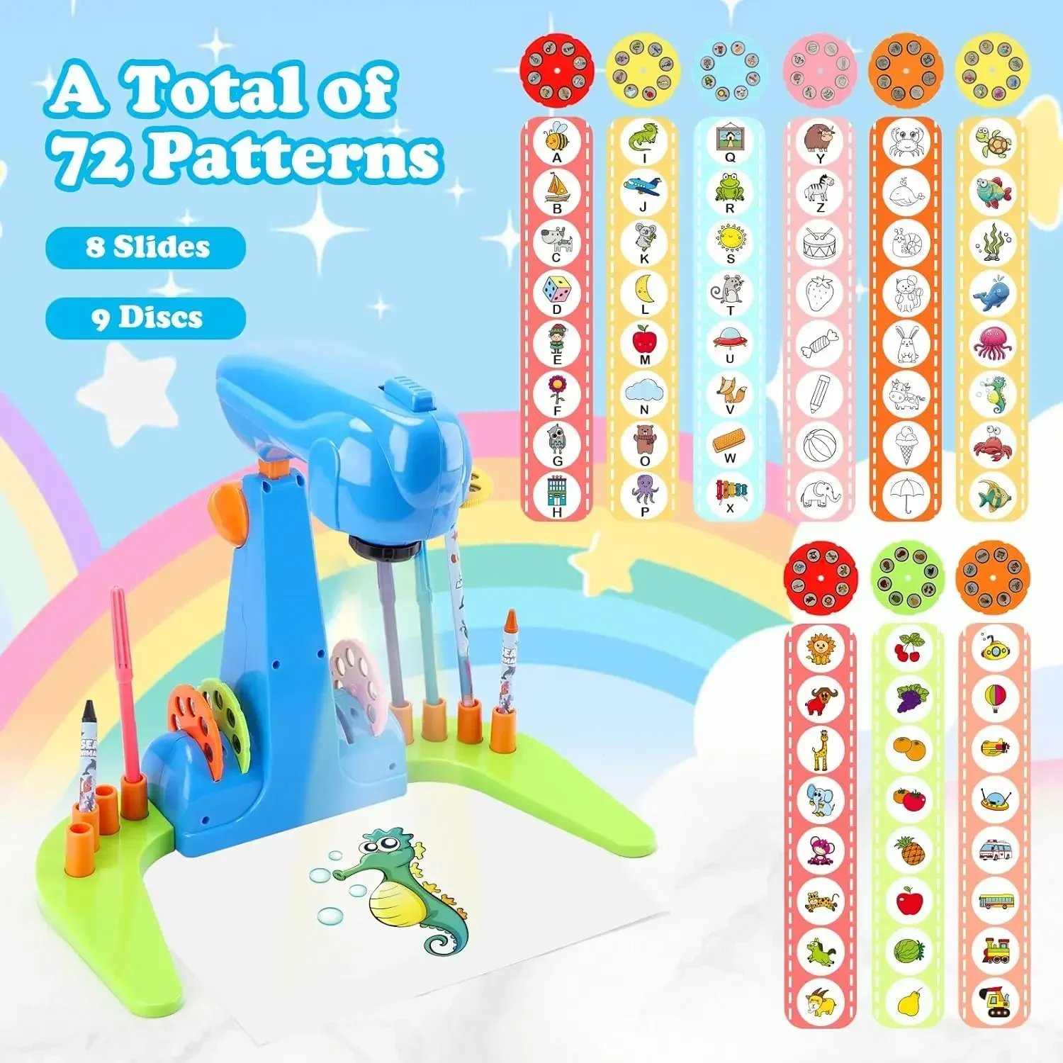 Children's Art and Craft Kit,Drawing Projector Including Colored Pencils, Crayons,Coloring Books,Drawing Kit Gift for Boys Girls
Children's Art and Craft Kit,Drawing Projector Including Colored Pencils, Crayons,Coloring Books,Drawing Kit Gift for Boys Girls