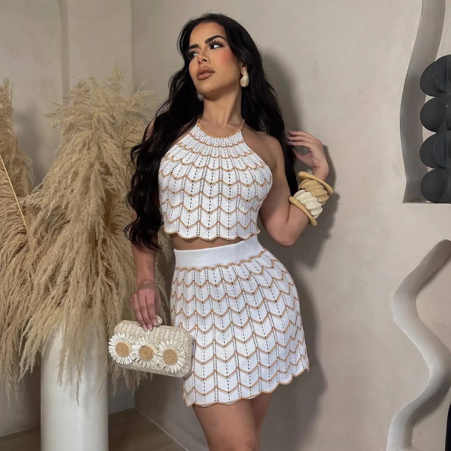 Женский повседневный спортивный костюм, свитер, эластичная трикотажная юбка, удобный дышащий комплект постельного белья, другой материал, другой узор
Женский повседневный спортивный костюм, свитер, эластичная трикотажная юбка, удобный дышащий комплект постельного белья, другой материал, другой узор