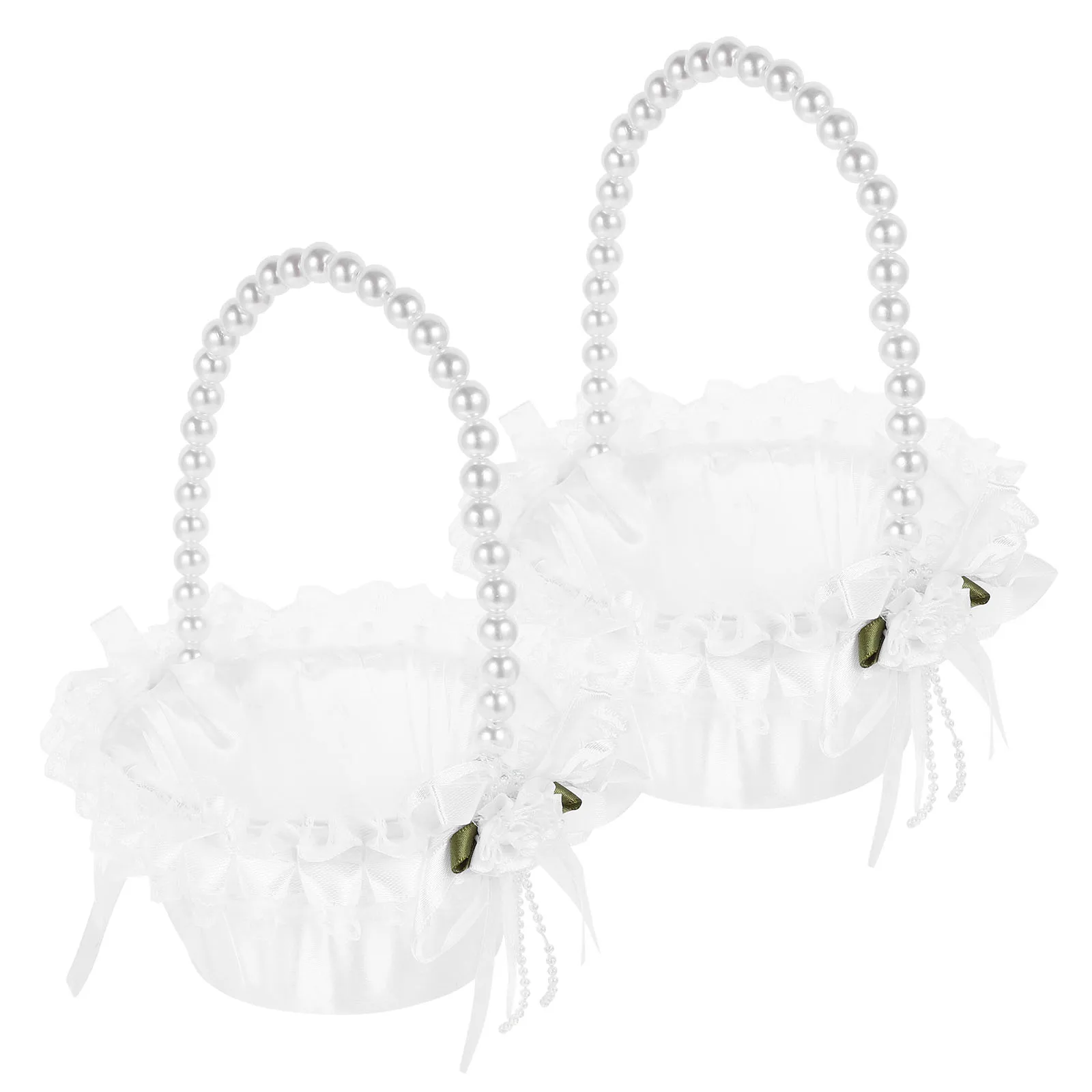 2pcs Wedding Girl Wedding Basket Baskets Pearl Silk Lightweight White Storage Suitable for Weddings Parties Events
2pcs Wedding Girl Wedding Basket Baskets Pearl Silk Lightweight White Storage Suitable for Weddings Parties Events