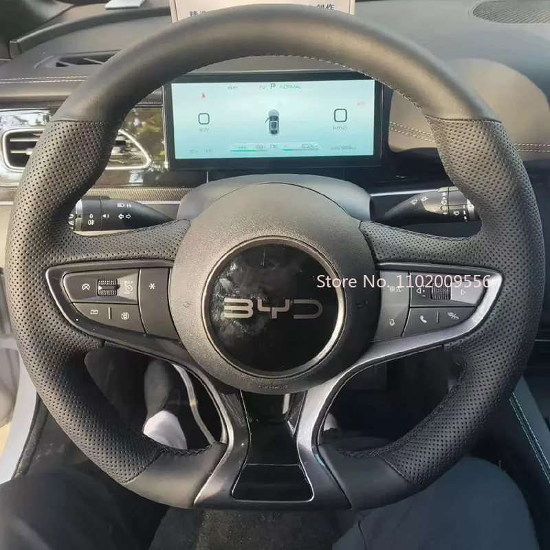 DIY Hand-Stitched Non-Slip Breathable Leather Steering Wheel Cover Wrap For BYD Seal 2022-2023 Car Interior Accessory
DIY Hand-Stitched Non-Slip Breathable Leather Steering Wheel Cover Wrap For BYD Seal 2022-2023 Car Interior Accessory