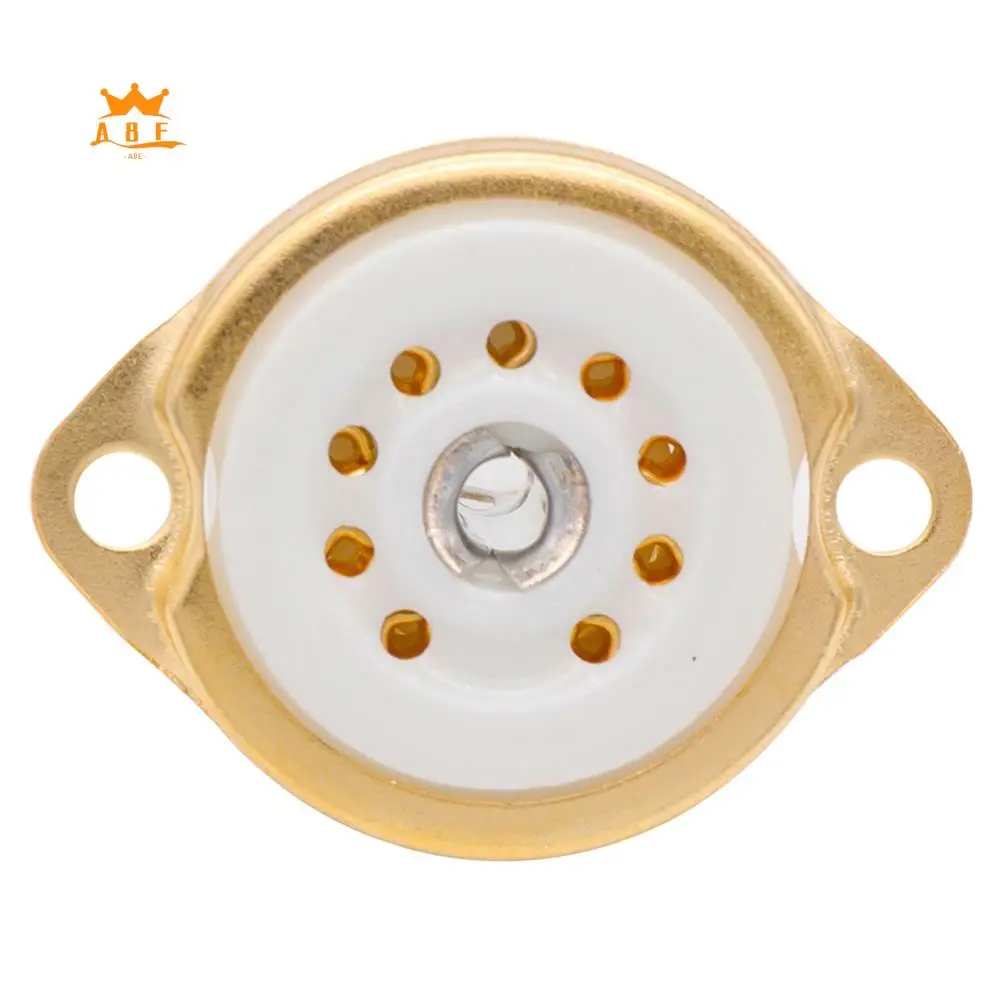 A08E-10PCS GZC9-F B9A New 9Pin Plated Tube Sockets Base Suitable For 12Ax7/12Au7/12AT7
A08E-10PCS GZC9-F B9A New 9Pin Plated Tube Sockets Base Suitable For 12Ax7/12Au7/12AT7