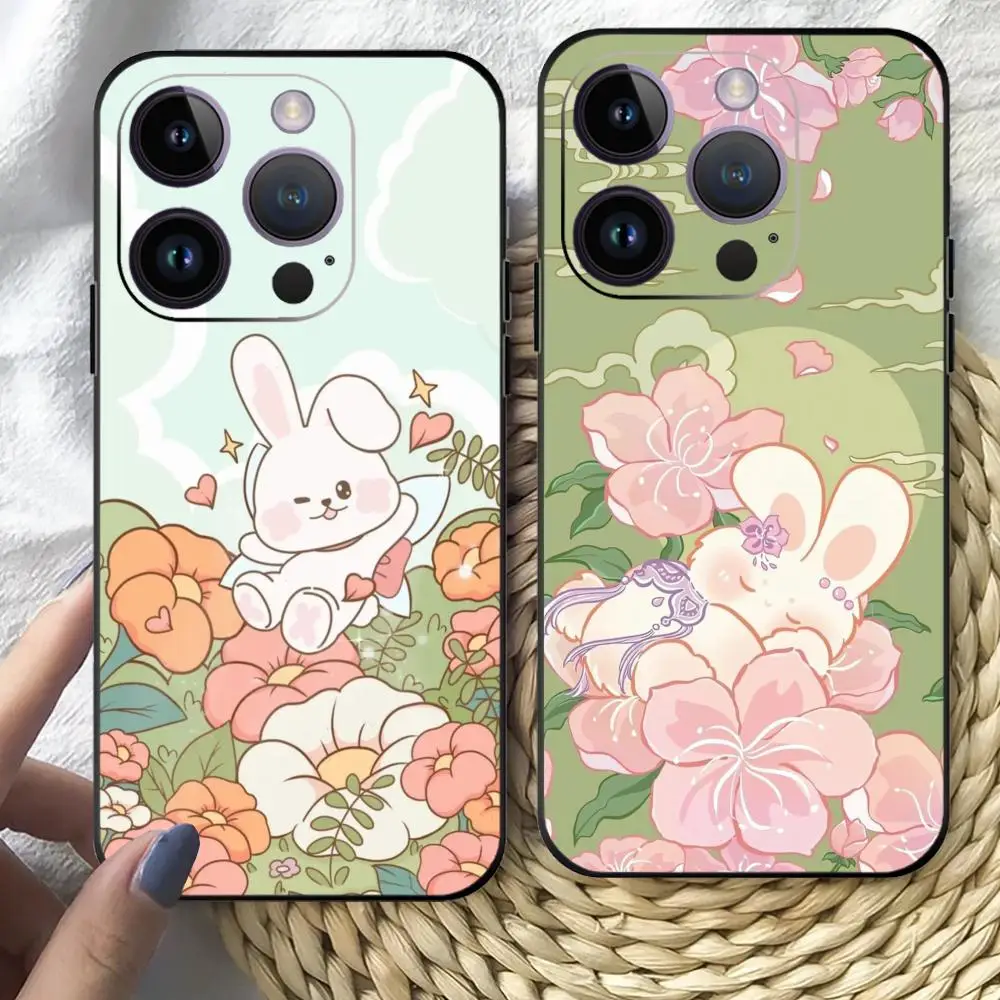 Cute bunny Phone Case For iPhone 15 Pro Max 14 13 12 11 X XR XS XSMAX 8 7 Plus Mini Soft Black Cover
Cute bunny Phone Case For iPhone 15 Pro Max 14 13 12 11 X XR XS XSMAX 8 7 Plus Mini Soft Black Cover