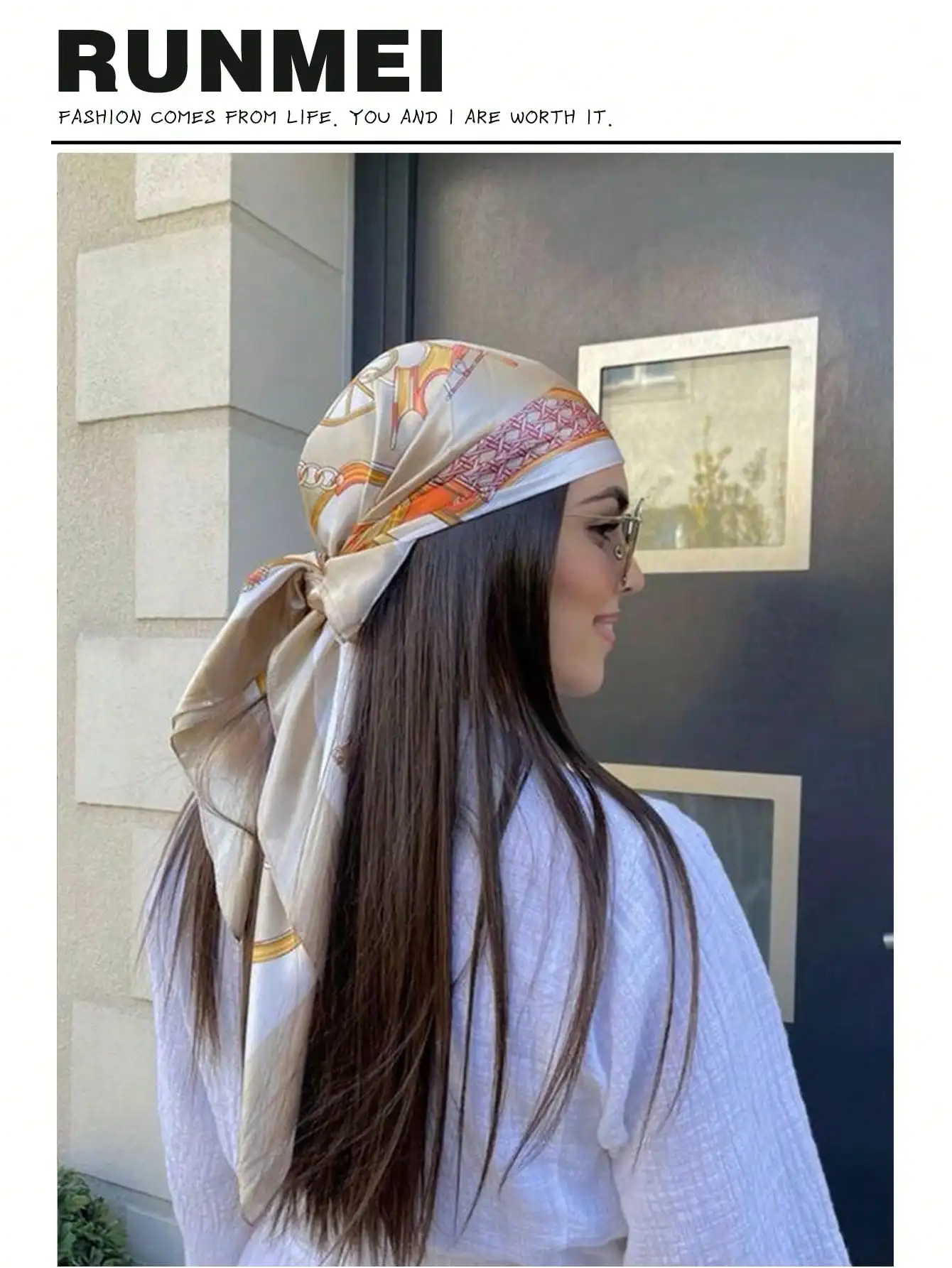 1pc Minimalist Printed Satin Neckerchief, New Spring Fashion Headscarf For Women, Can Be Used As Waistband, Bag Decoration
1pc Minimalist Printed Satin Neckerchief, New Spring Fashion Headscarf For Women, Can Be Used As Waistband, Bag Decoration