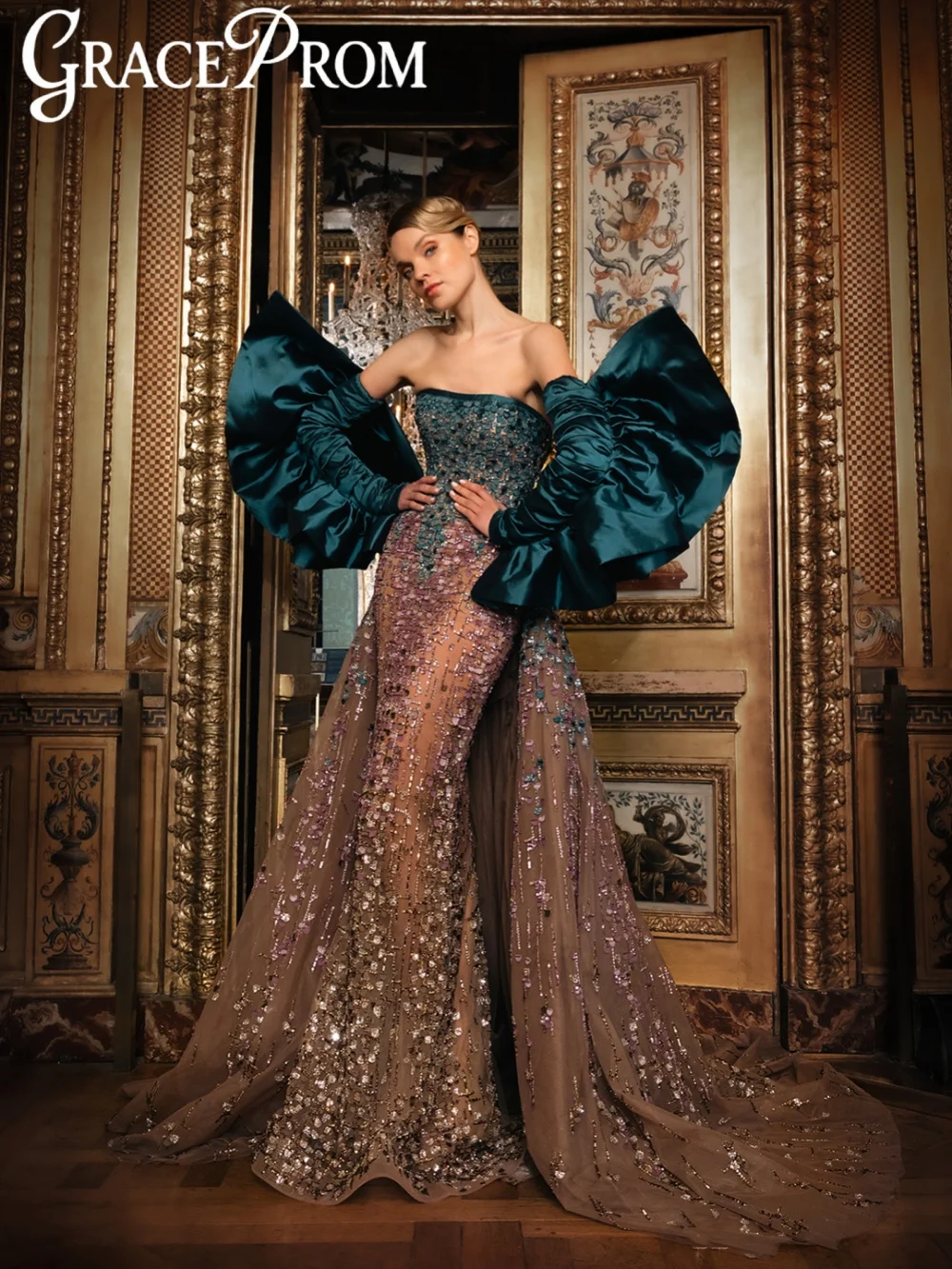 Шикарное вечернее платье с отстегивающимся шлейфом и бисерной отделкой, элегантное, без бретелек, силуэт «русалка», длинное, для свадебных торжеств и выпускных вечеров, на заказ
Шикарное вечернее платье с отстегивающимся шлейфом и бисерной отделкой, элегантное, без бретелек, силуэт «русалка», длинное, для свадебных торжеств и выпускных вечеров, на заказ