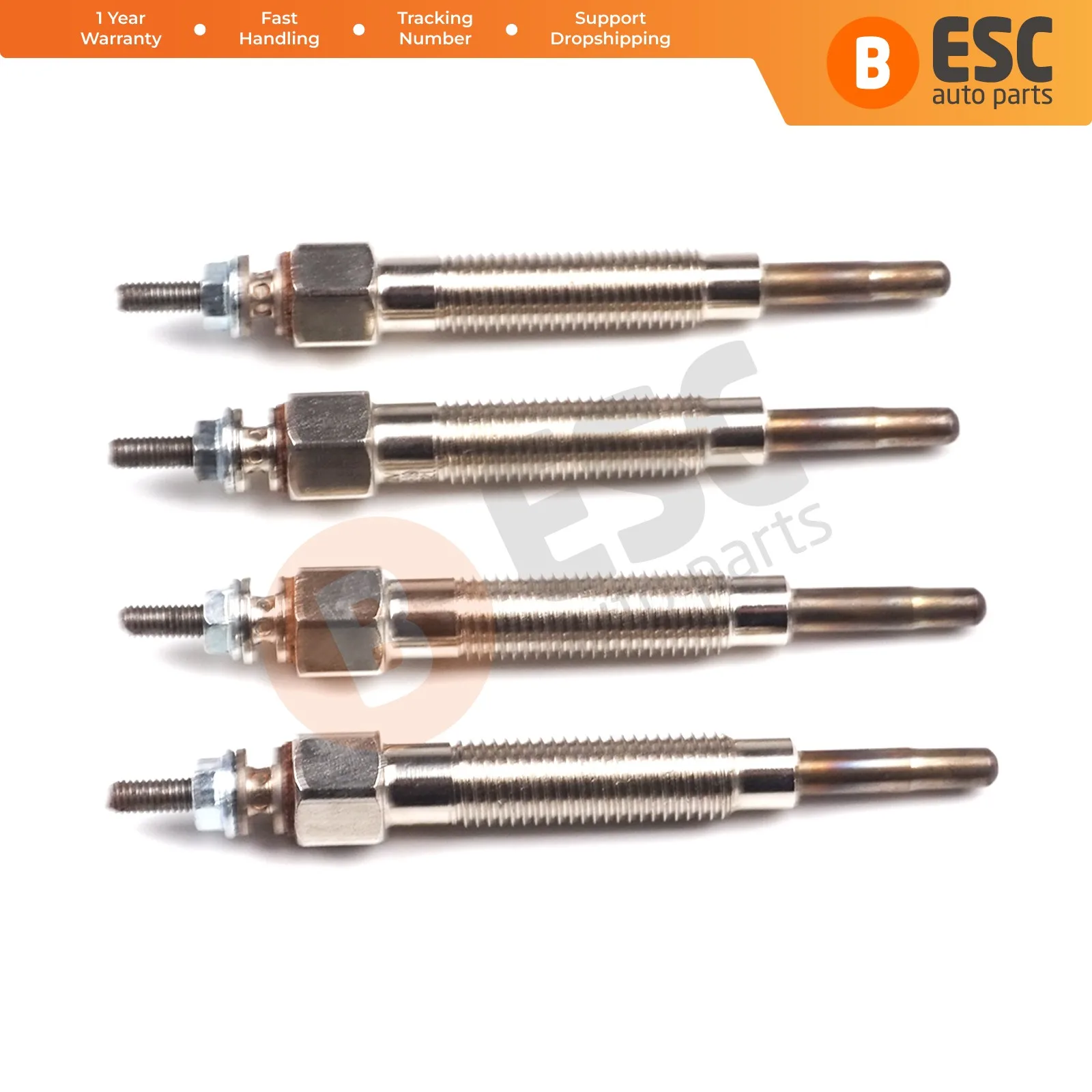 ESC Auto Parts EGP57-1 4 Pcs Heater Glow Plugs GJ55MI, 0100226194 for Nissan Kia Hyundai Mitsubishi Fast Shipment Made in Turkey
ESC Auto Parts EGP57-1 4 Pcs Heater Glow Plugs GJ55MI, 0100226194 for Nissan Kia Hyundai Mitsubishi Fast Shipment Made in Turkey